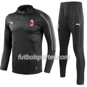 AC Milan Sudadera de Entrenamiento Trajes Negro 2018/2019